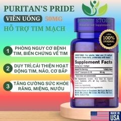 viên uống bổ sung kẽm zinc 50mg Puritan’s Pride 100 viên