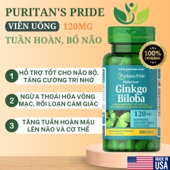 viên uống tuần hoàn bổ não 120mg của Mỹ 100 viên