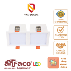Đèn LED downlight Âm Trần Đôi 9W*2 Anfaco AFC 778/2-9Wx2