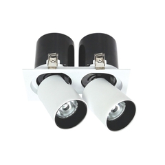 Đèn LED Spotlight Âm Trần Đôi Chỉnh Góc 12W/15W*2 Anfaco AFC 788/2