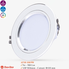 Đèn LED Âm Trần Downlight Rạng Đông AT10 Viền Màu.