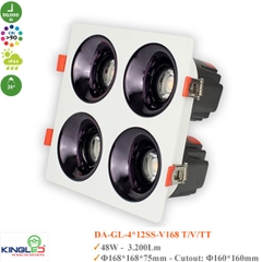Đèn Spotlight Âm Trần Turquoise KingLed 48W DA-GL-4x12SS-V168