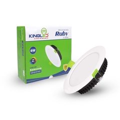 Đèn Led Âm Trần Ruby 6W-12W KINGLED