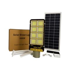 Đèn Năng Lượng Mặt Trời 500W Mẫu Bàn Chải, Ánh Sáng Trắng, Tấm Pin Mono