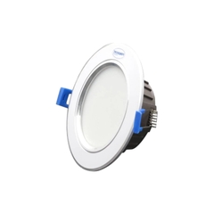 Đèn LED Downlight Viền Bạc 12W Âm Trần Đổi 3 Màu Paragon