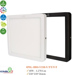 Đèn Ốp Trần Vuông Moonstone Kingled 18W ONL-18SS-V210