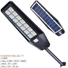 Đèn LED Đường NLMT Liền Thể Euroto 350W Solar-77