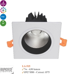 Đèn Spotlight Âm Trần Đơn Euroto 7W/12W/20W-LA515/LA517/LA519