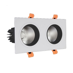 Đèn Spotlight Âm Trần Đôi Euroto 2x7W-2x12W-2X20W-LA516/LA518/LA520