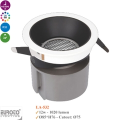Đèn Spotlight Âm Trần Euroto 7W/12W/18W/30W- LA531/LA532/LA533/LA534