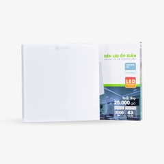 Đèn LED Ốp Trần Vuông LN12N Đế Nhựa RẠNG ĐÔNG