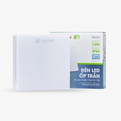 Đèn LED Ốp Trần Vuông LN12N Đế Nhựa RẠNG ĐÔNG
