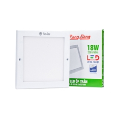 Đèn LED Ốp Trần Vuông LN10L RẠNG ĐÔNG 18W