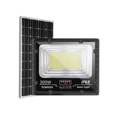 Đèn Pha Năng Lượng Mặt Trời 300W, Hitech Chip Led 5054-Ánh Sáng Trắng