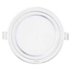 Đèn LED Panel Âm Trần Nhôm Viền Bạc Mặt Tròn 12W MPE RPL-12ST