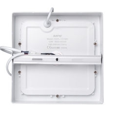 Đèn LED Panel Ốp Nổi Nhôm Mặt Vuông Cảm Biến Chuyển Động 12W Ánh Sáng Trắng SSPL-12T/MS