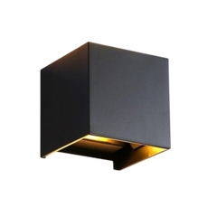 Đèn Tường Vuông 2 Đầu 6W Ngoài Trời, Ánh Sáng Vàng