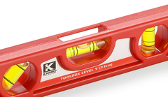 Thước Thủy Nivo Kapro 227 (23cm) – Thân Kim Loại Nguyên Khối, Đế Nam Châm Siêu Hút