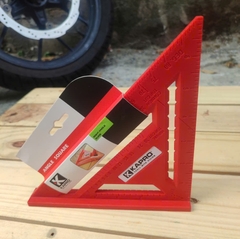 Thước Eke Vuông Đỏ Kapro 444 (7 Inch) – Nhựa Tổng Hợp Cao Cấp, Đo Góc & Vạch Dấu Chính Xác