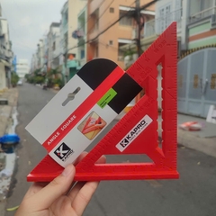 Thước Eke Vuông Đỏ Kapro 444 (7 Inch) – Nhựa Tổng Hợp Cao Cấp, Đo Góc & Vạch Dấu Chính Xác