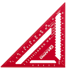 Thước Eke Vuông Đỏ Kapro 446 (7 Inch) – Hợp Kim Nhôm Nguyên Khối, Vạch Chia Khắc Laser Bền Bỉ