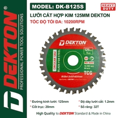 Lưỡi Cắt Dekton Cao Cấp - Cắt Nhôm, Gỗ, Sắt Hợp Kim (Nhiều Kích Thước 125mm - 355mm)