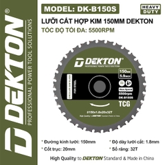 Lưỡi Cắt Dekton Cao Cấp - Cắt Nhôm, Gỗ, Sắt Hợp Kim (Nhiều Kích Thước 125mm - 355mm)