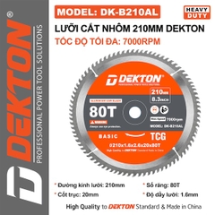 Lưỡi Cắt Dekton Cao Cấp - Cắt Nhôm, Gỗ, Sắt Hợp Kim (Nhiều Kích Thước 125mm - 355mm)