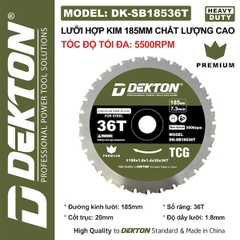 Lưỡi Cắt Dekton Cao Cấp - Cắt Nhôm, Gỗ, Sắt Hợp Kim (Nhiều Kích Thước 125mm - 355mm)