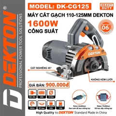 Máy Cắt Gạch Dekton DK-CG110A 1400W, Lưỡi 110mm | Chính Hãng, Bảo Hành 6 Tháng