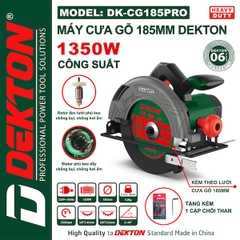 Máy Cưa Gỗ Cầm Tay Dekton DK-CG185PRO 1350W - Lưỡi 185mm, Chống Bụi và Ẩm