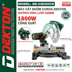 MÁY CẮT NHÔM DÂY CUROA 255MM – CÔNG SUẤT 1800W DEKTON DK-CN250CR (SẢN PHẨM MỚI)