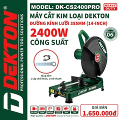 MÁY CẮT SẮT BÀN 355MM DEKTON 2400W 3900R/MIN DK-CS2400PRO
