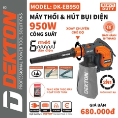 Máy Thổi Bụi 950W Dùng Điện Dekton DK-EB950