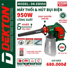 Máy Thổi Bụi 950W Dùng Điện Dekton DK-EB950