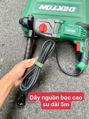 Máy Khoan Đục Bê Tông 1050W 3 chức năng Dekton DK-RH2603B Nâng Cấp Mới Màu Xám