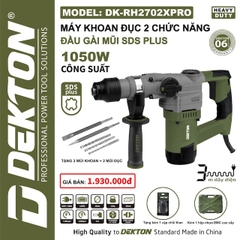 Máy Khoan Đục 2 Chức Năng 1050W Dekton DK-RH2702XPRO