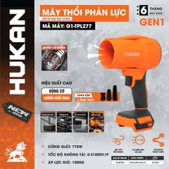Máy Thổi Phản Lực Hukan G1-TPL277, Công Suất 770W, Động Cơ Không Chổi Than