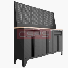 Tủ dụng cụ CSPS 183cm - 3 tủ màu đen/đỏ