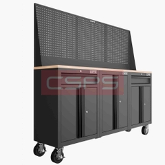 Tủ dụng cụ CSPS 183cm - 3 tủ màu đen/đỏ