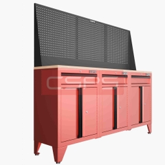 Tủ dụng cụ CSPS 183cm - 3 tủ màu đen/đỏ