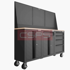 Tủ dụng cụ CSPS 183cm - 3 tủ màu đen/đỏ