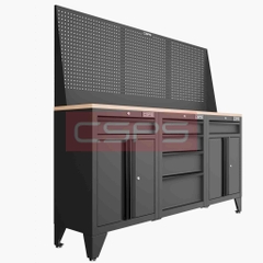 Tủ dụng cụ CSPS 183cm - 3 tủ màu đen/đỏ