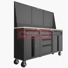 Tủ dụng cụ CSPS 183cm - 3 tủ màu đen/đỏ