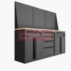 Tủ dụng cụ CSPS 183cm - 3 tủ màu đen/đỏ