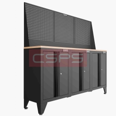 Tủ dụng cụ CSPS 183cm - 3 tủ màu đen/đỏ