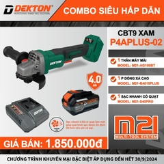 Máy Mài Góc Dùng Pin M21-AG100BT Công Tắc Bóp