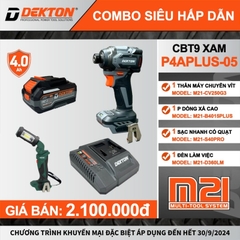 Máy Siết 250N Vít Dùng Pin 21V Dekton M21-CV250G3 Nâng Cấp Thế Hệ Mới Gen 3