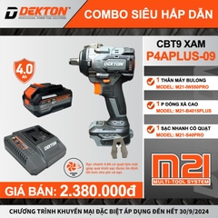 MÁY SIẾT BULONG 590N DÙNG PIN 21V DEKTON M21-IW590PLUS