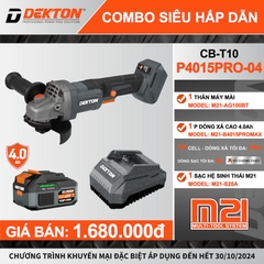 Máy Mài Góc Dùng Pin M21-AG100BT Công Tắc Bóp